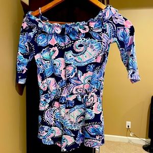 Lily Pulitzer Off shoulder (with straps) romper